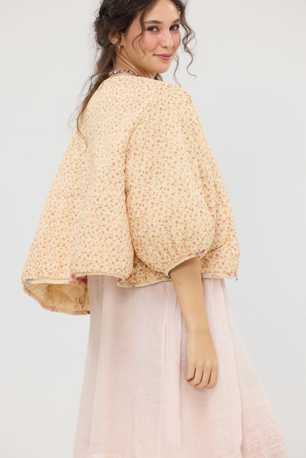 Miss Rose Sister Violet Mitsuko petite fleur quilted jacket