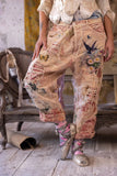 Pre order PANTS 345-SOLEI-OS Jacquard Appliqué Miner Denims