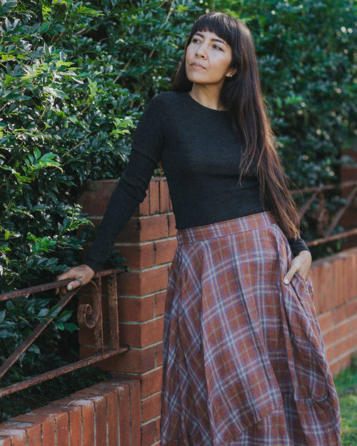 Lavigne asymmetrical skirt - plaid