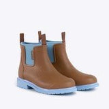 Merry People Bobbi Boots Chestnut & Ice Blue