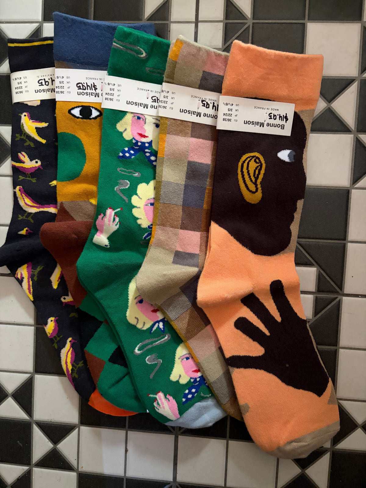 Artist oil painting crew socks