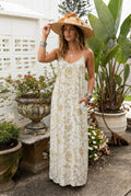 Ladli blue print  Long maxi Slip Dress SALE pale blue