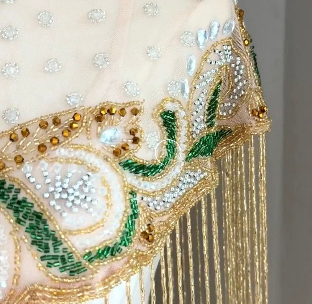The Verdelt  hand beaded capelet