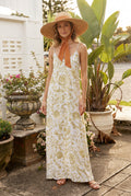Ladli Slip Maxi Dress | blue floral Cotton voile maxi SALE