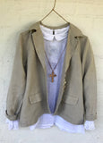 Kloth Kathryn Linen Blazer - Natural