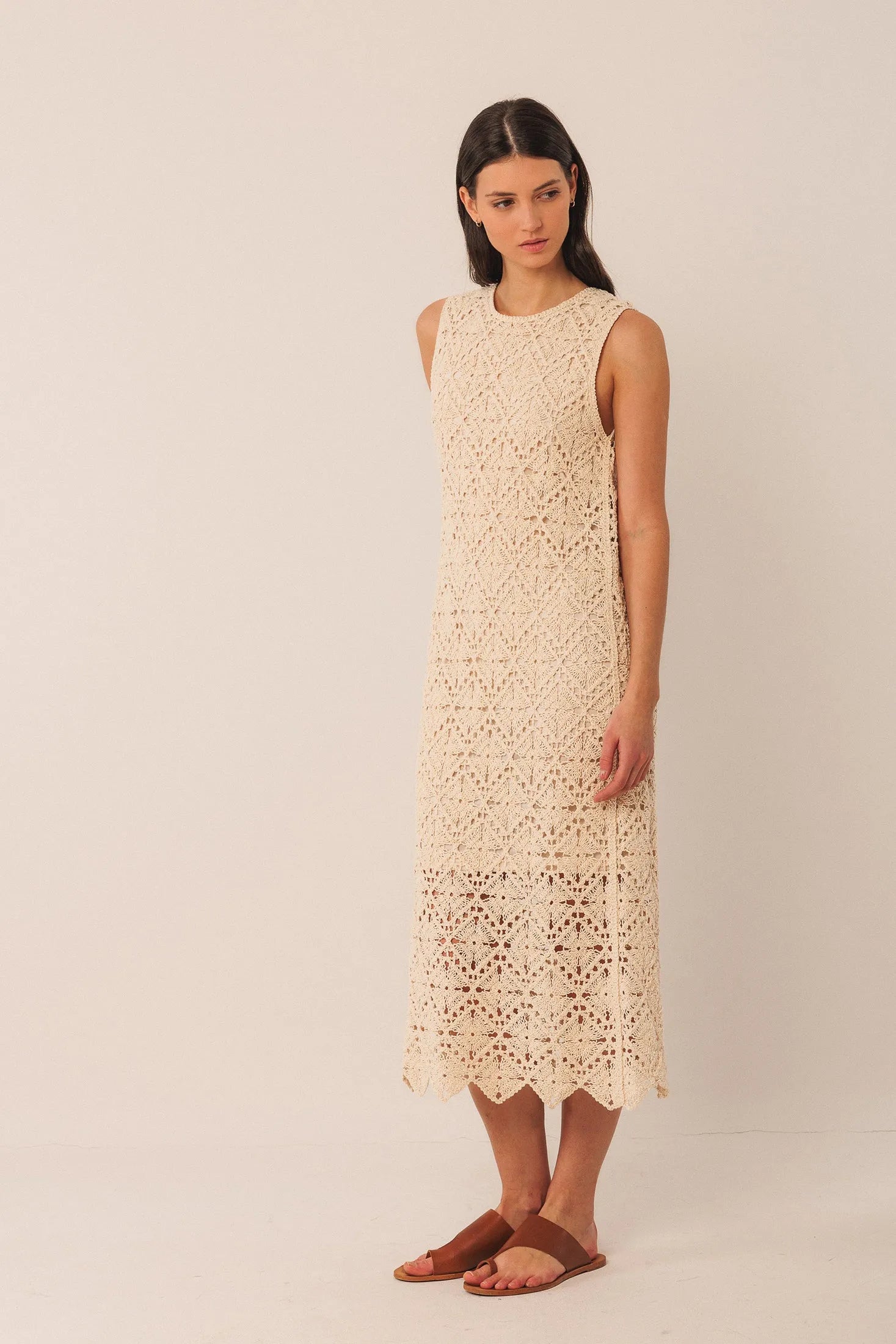 Indi & Cold Crochet Midi Dress - Stay Wild Collective  dress