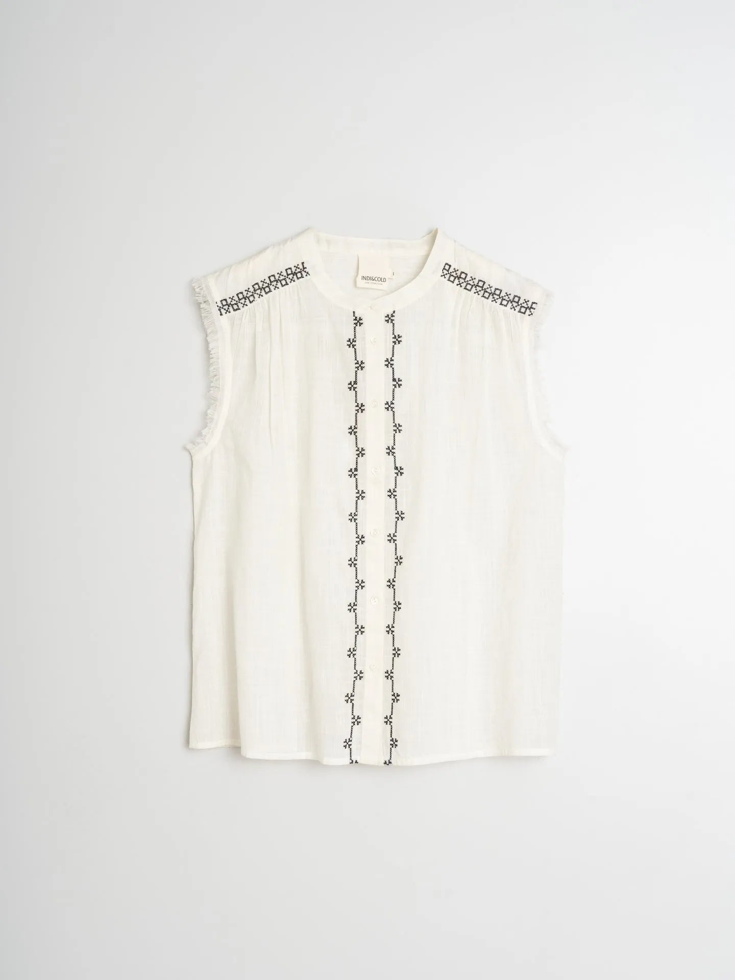 Indi & Cold Cross-Stitch Embroidered Shirt - Stay Wild Collective  Shirt
