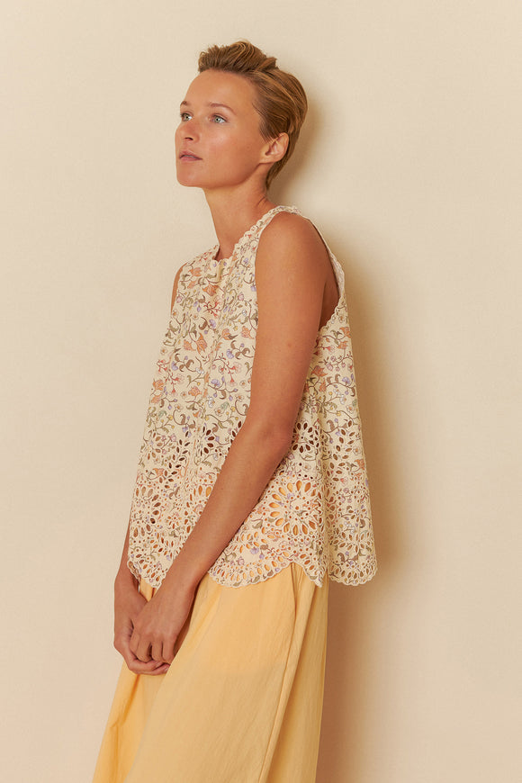 Indi & Cold Embroidered Poplin Top - Stay Wild Collective  Shirt