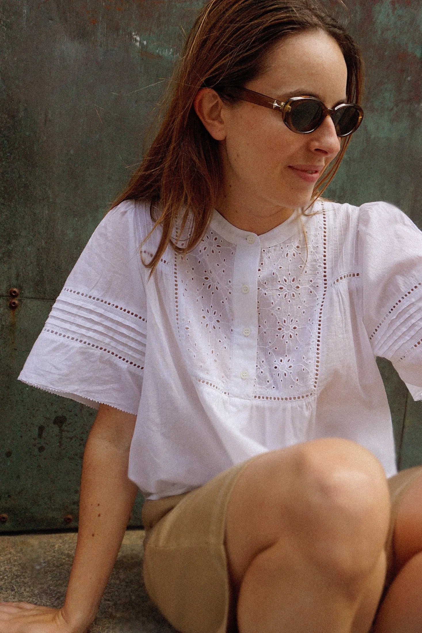 Indi & Cold Embroidered Voile Blouse - Stay Wild Collective  Shirt