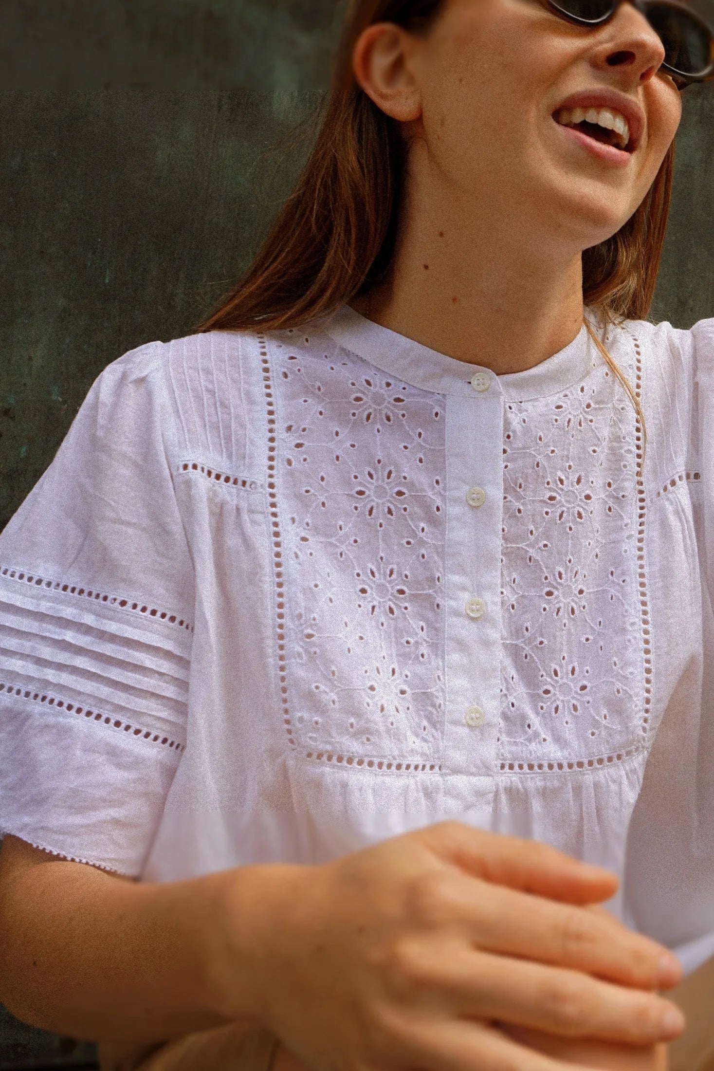 Indi & Cold Embroidered Voile Blouse - Stay Wild Collective  Shirt