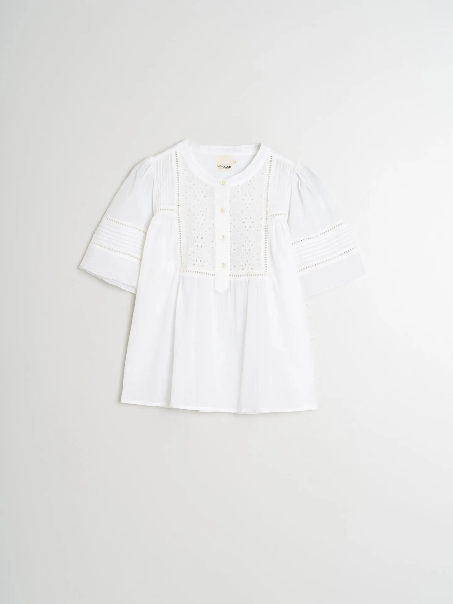 Indi & Cold Embroidered Voile Blouse - Stay Wild Collective  Shirt