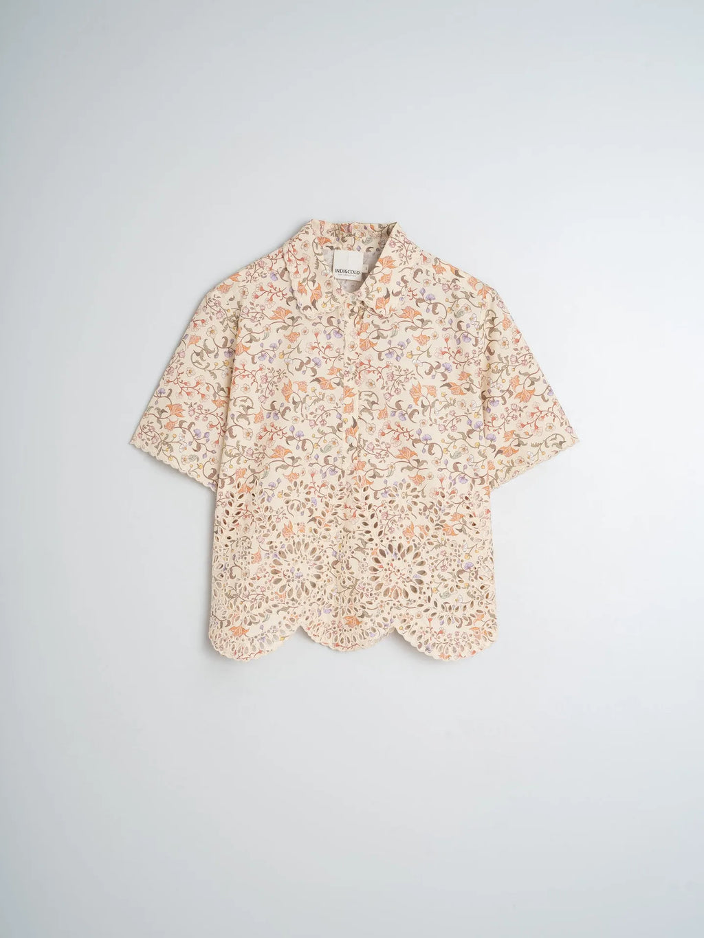 Indi & Cold Printed Embroidered Poplin Top - Stay Wild Collective  Shirt