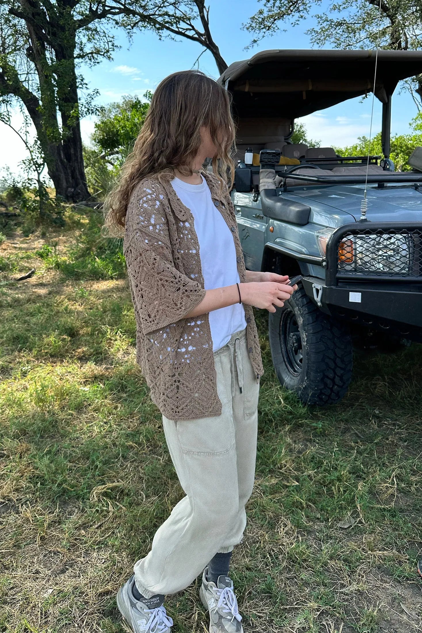 Indi & Cold Short Sleeve Crochet Jacket - Stay Wild Collective  Shirt