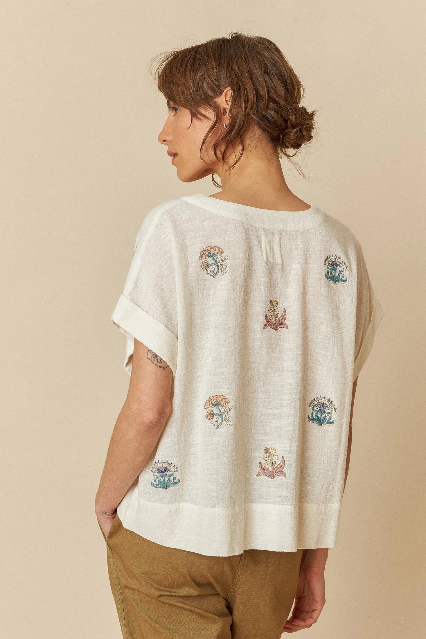 Indi & Cold Short Sleeve Embroidered Shirt - Stay Wild Collective  Shirt