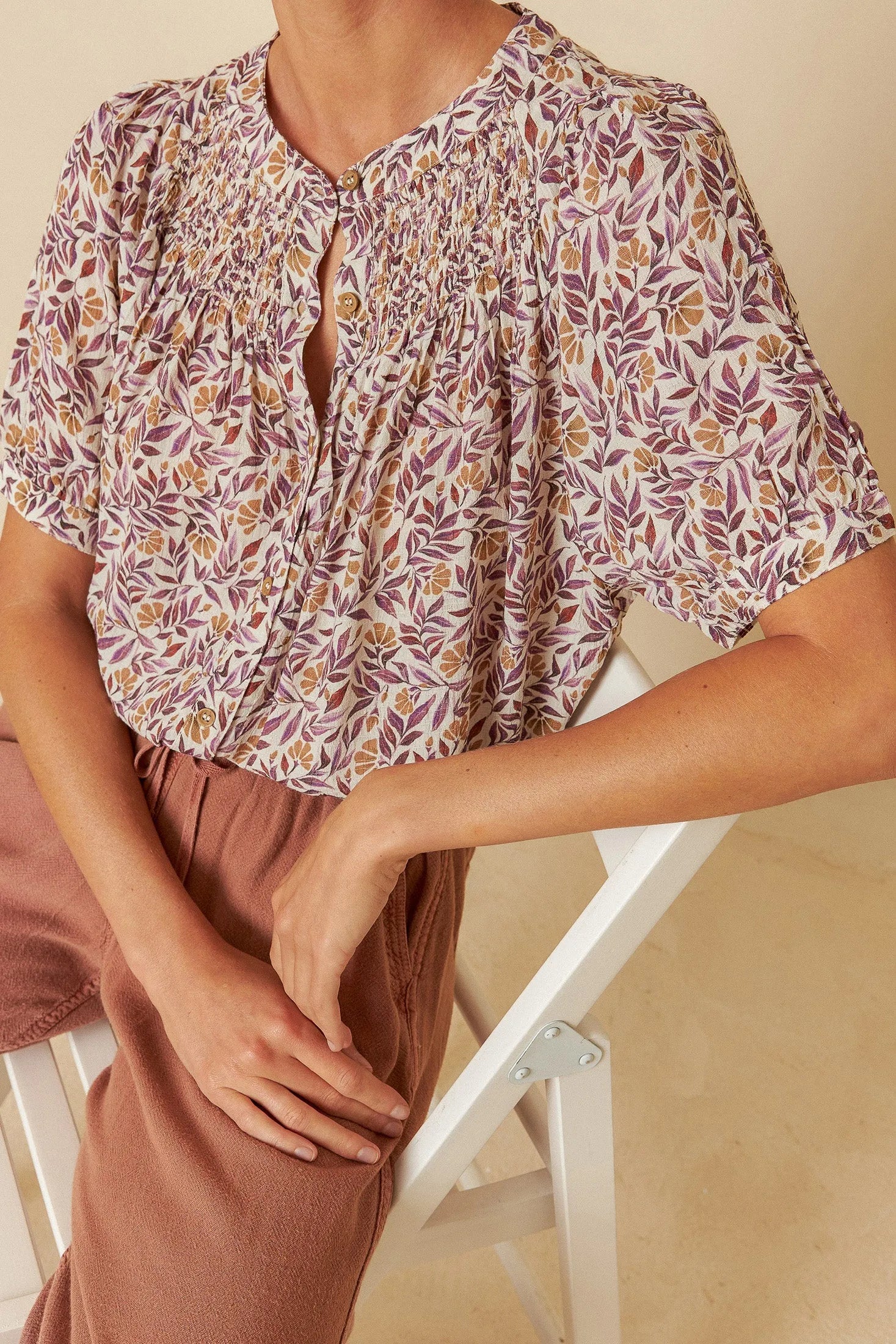 Indi & Cold Water Colour Flower Shirt - Stay Wild Collective  Shirt