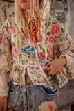 Magnolia Pearl Floral Appliqué Monique Jacket 662-PRNTH-OS