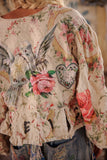 Magnolia Pearl Floral Appliqué Monique Jacket 662-PRNTH-OS