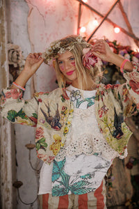 Magnolia Pearl Floral Cropped Leni Jacket 697-POSTC-OS