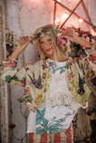 Magnolia Pearl Floral Cropped Leni Jacket 697-POSTC-OS