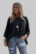  Pre order JADED GYPSY BE FREE TOP -  vintage black - Stay Wild Collective  