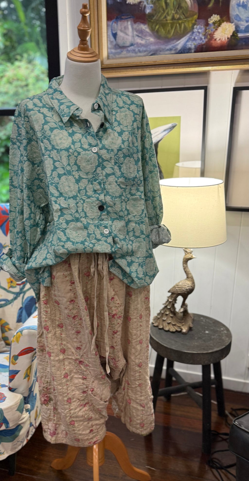  JADED GYPSY
STAR GAZING TOP - TEAL EYELET - Stay Wild Collective  