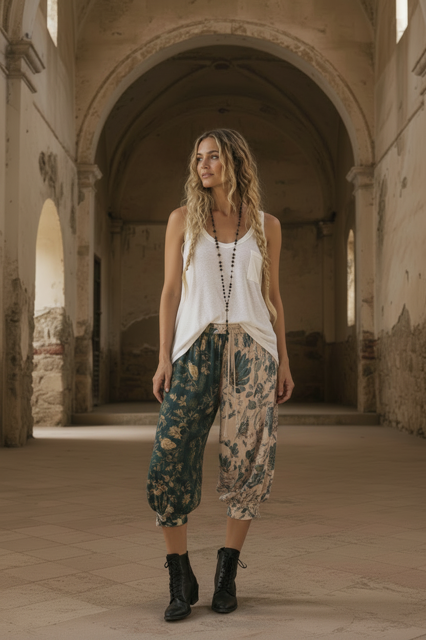  Jaded Gypsy Clothing Petal Whispers Bloomers Sky Blue One Size - Stay Wild Collective  