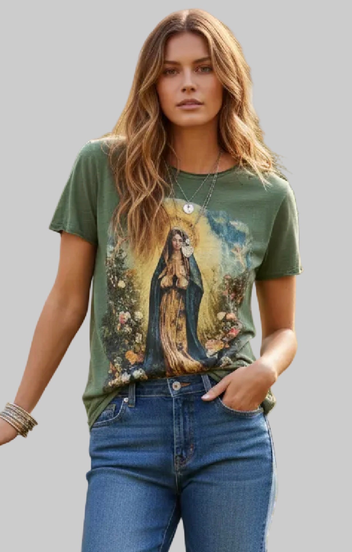  Jaded Gypsy moon dance tee - garden of devotion - Stay Wild Collective  Top