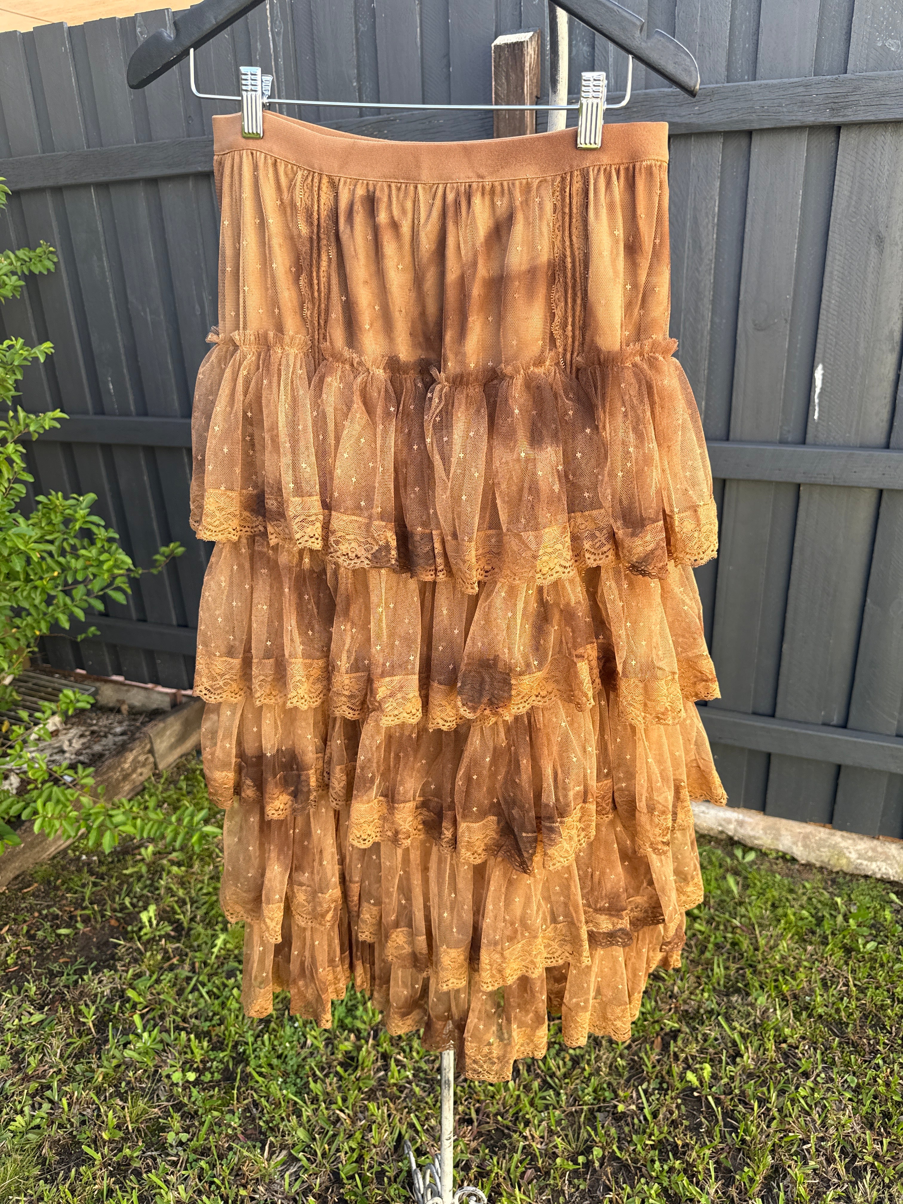  Jaded Gypsy true romance skirt chocolate - Stay Wild Collective  Skirt