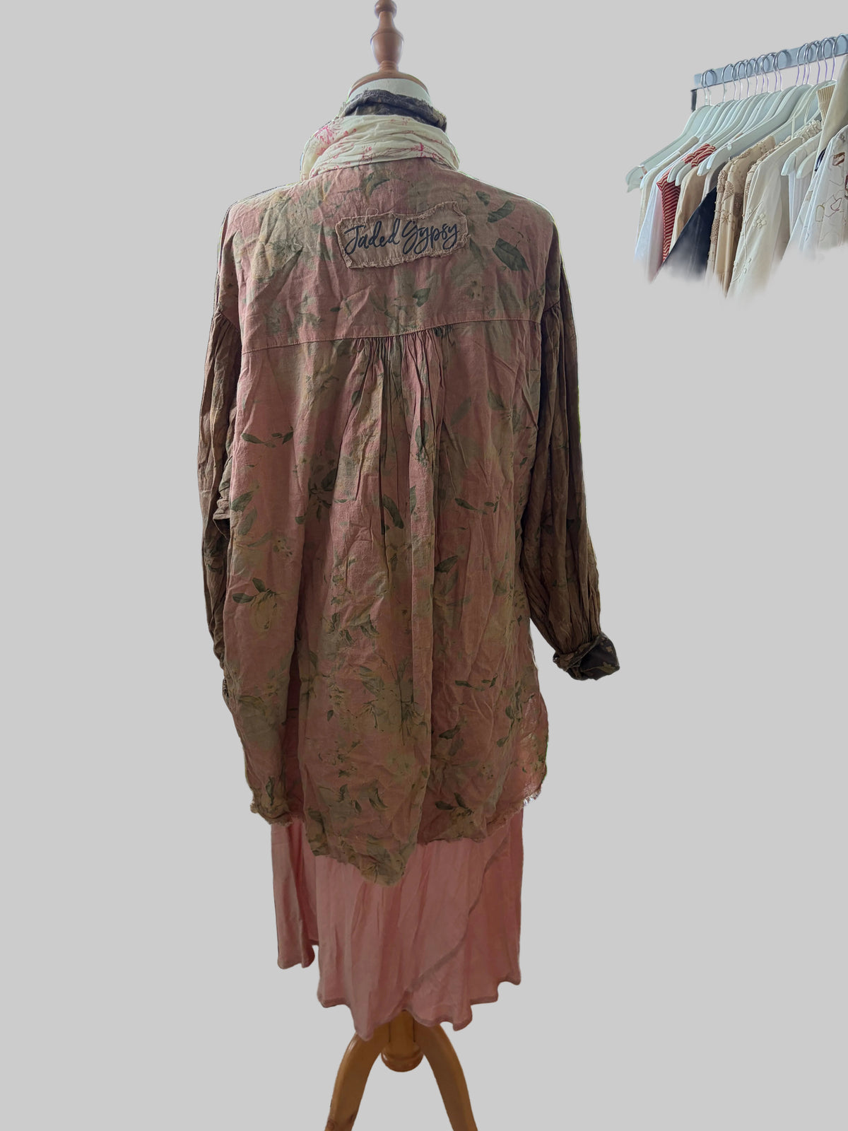 Jaded gypsy HARVEST TREASURE TUNIC-PEACHFLORAL - Stay Wild Collective
