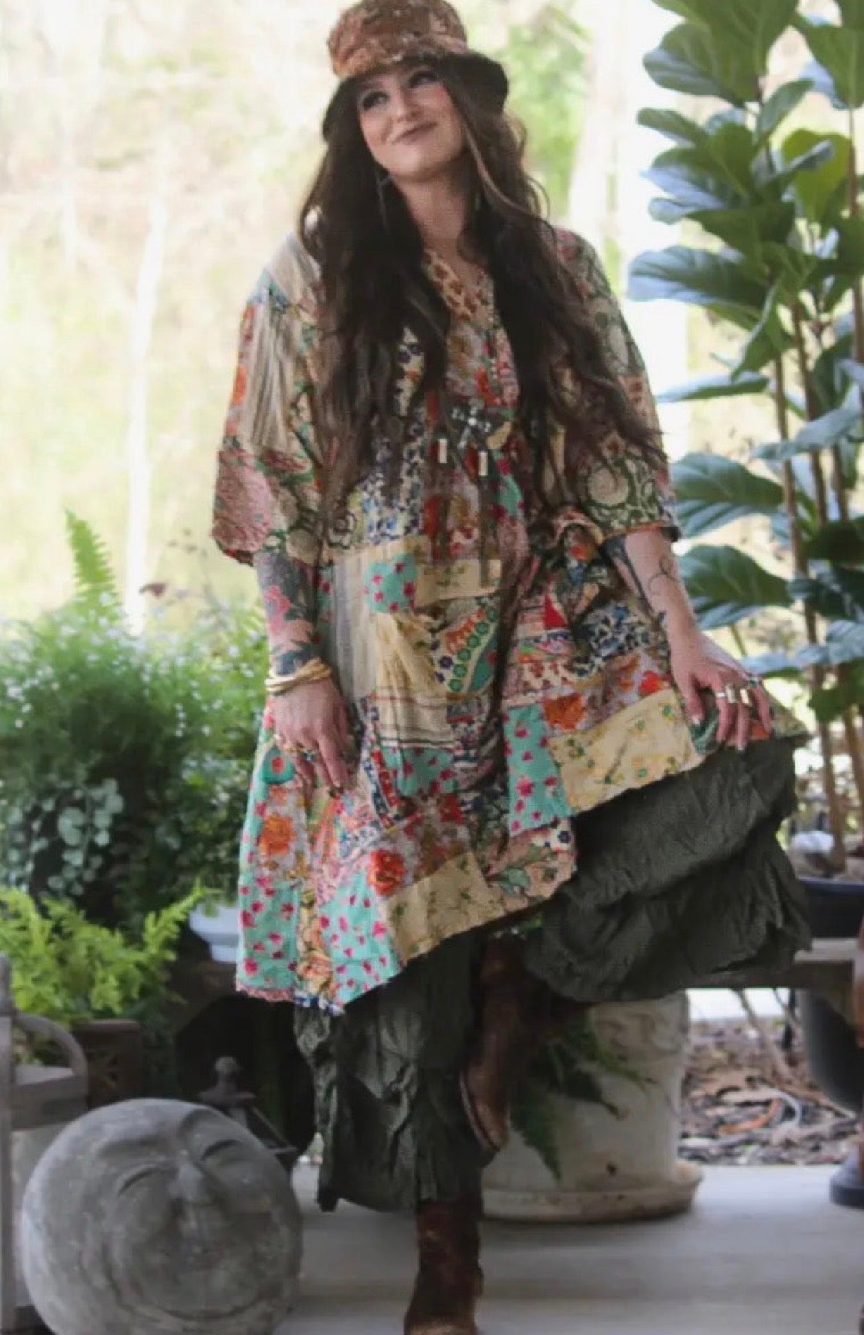  Jaded gypsy afternoon garden dress - Stay Wild Collective  