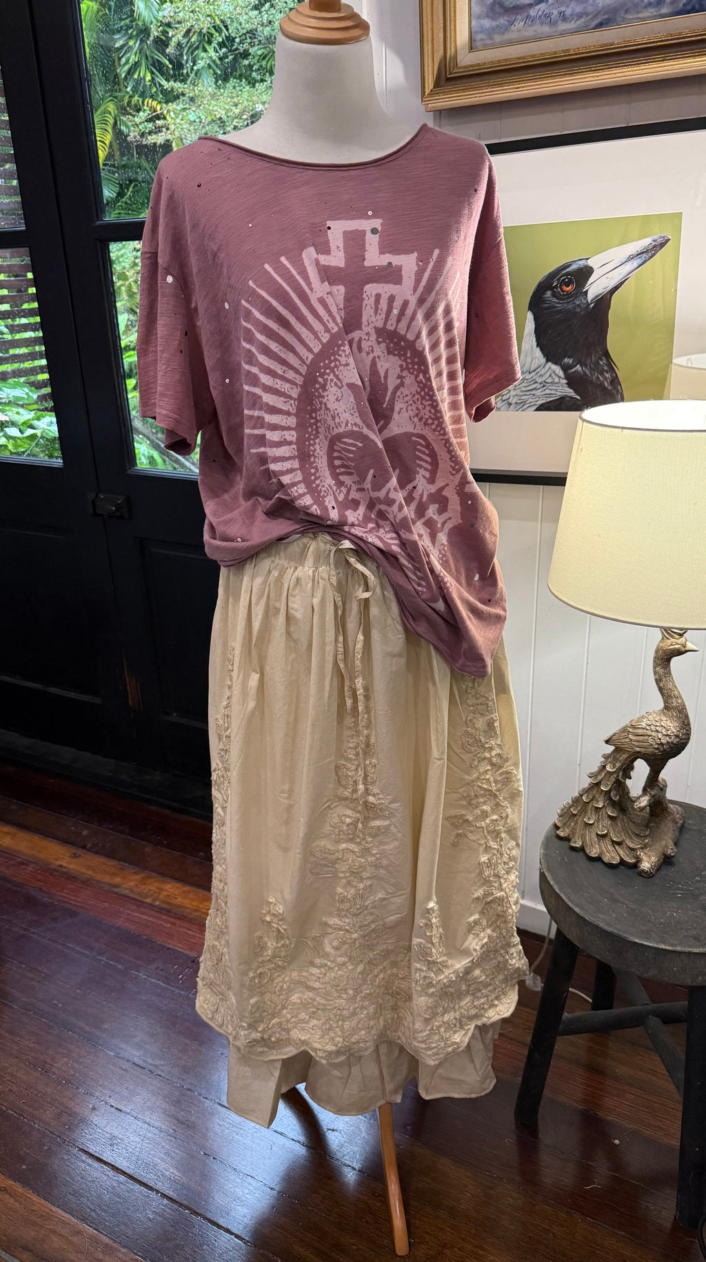  jaded gypsy floral imprints skirt tea - Stay Wild Collective  