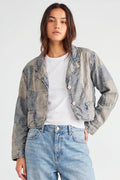  Jaded gypsy patchwork skies crop jacket - Stay Wild Collective  
