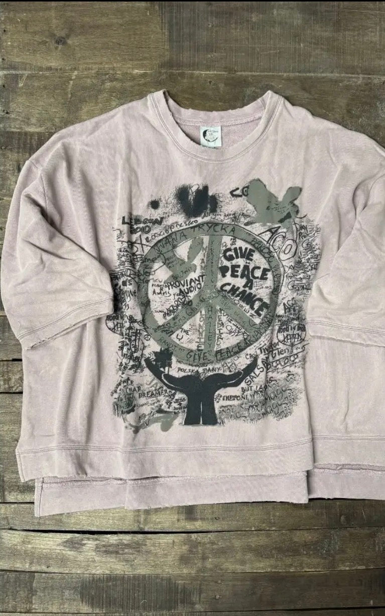  Jaded gypsy peace plum dance with the moon sweatshirt - Stay Wild Collective  