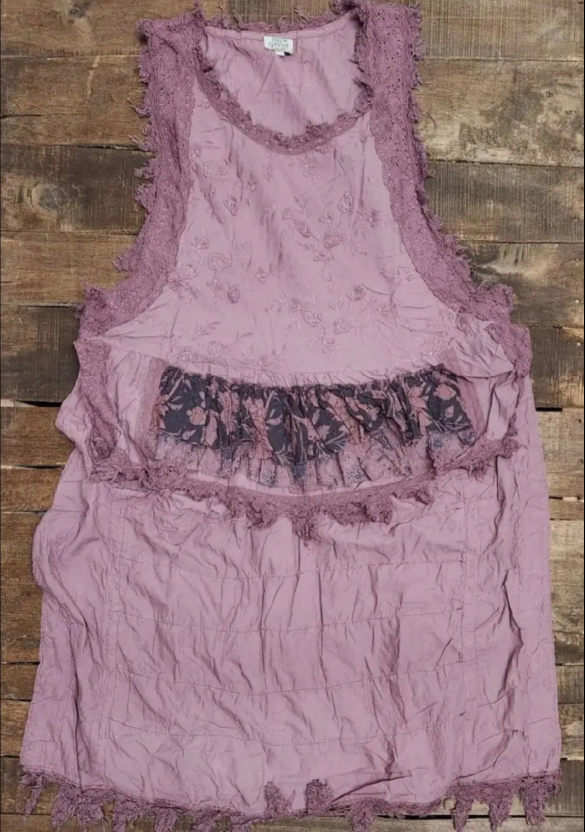  Jaded gypsy ruffle up Hilo top plum - Stay Wild Collective  
