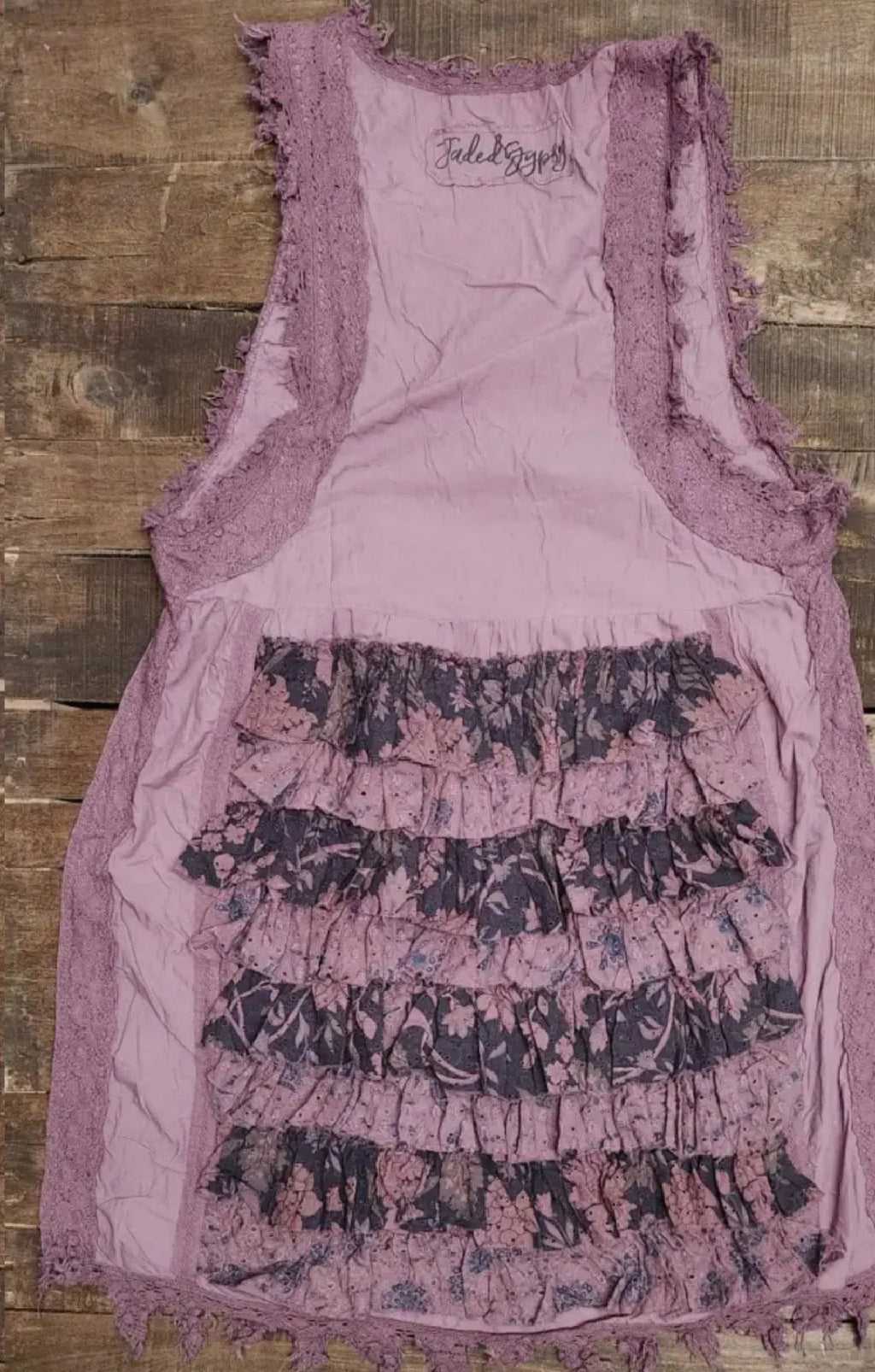  Jaded gypsy ruffle up Hilo top plum - Stay Wild Collective  