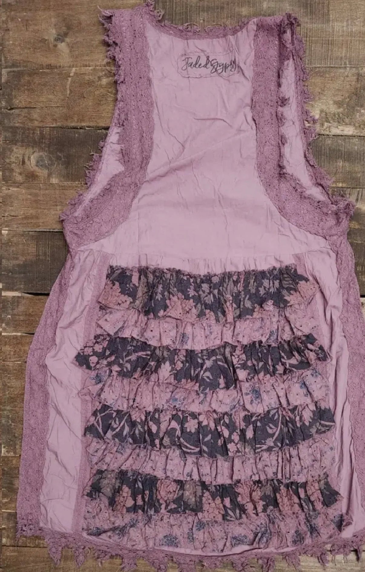  Jaded gypsy ruffle up Hilo top plum - Stay Wild Collective  