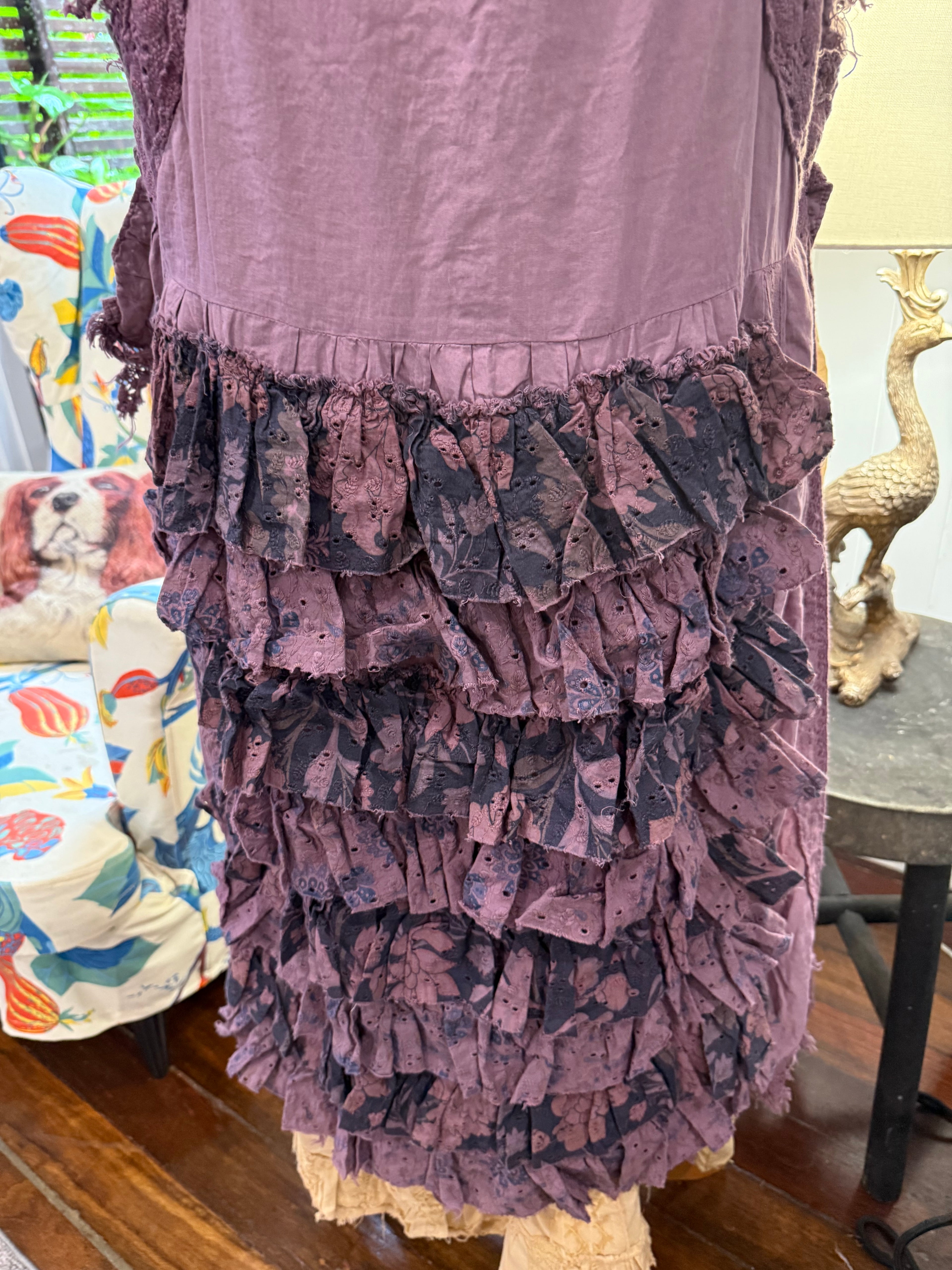  Jaded gypsy ruffle up Hilo top plum - Stay Wild Collective  
