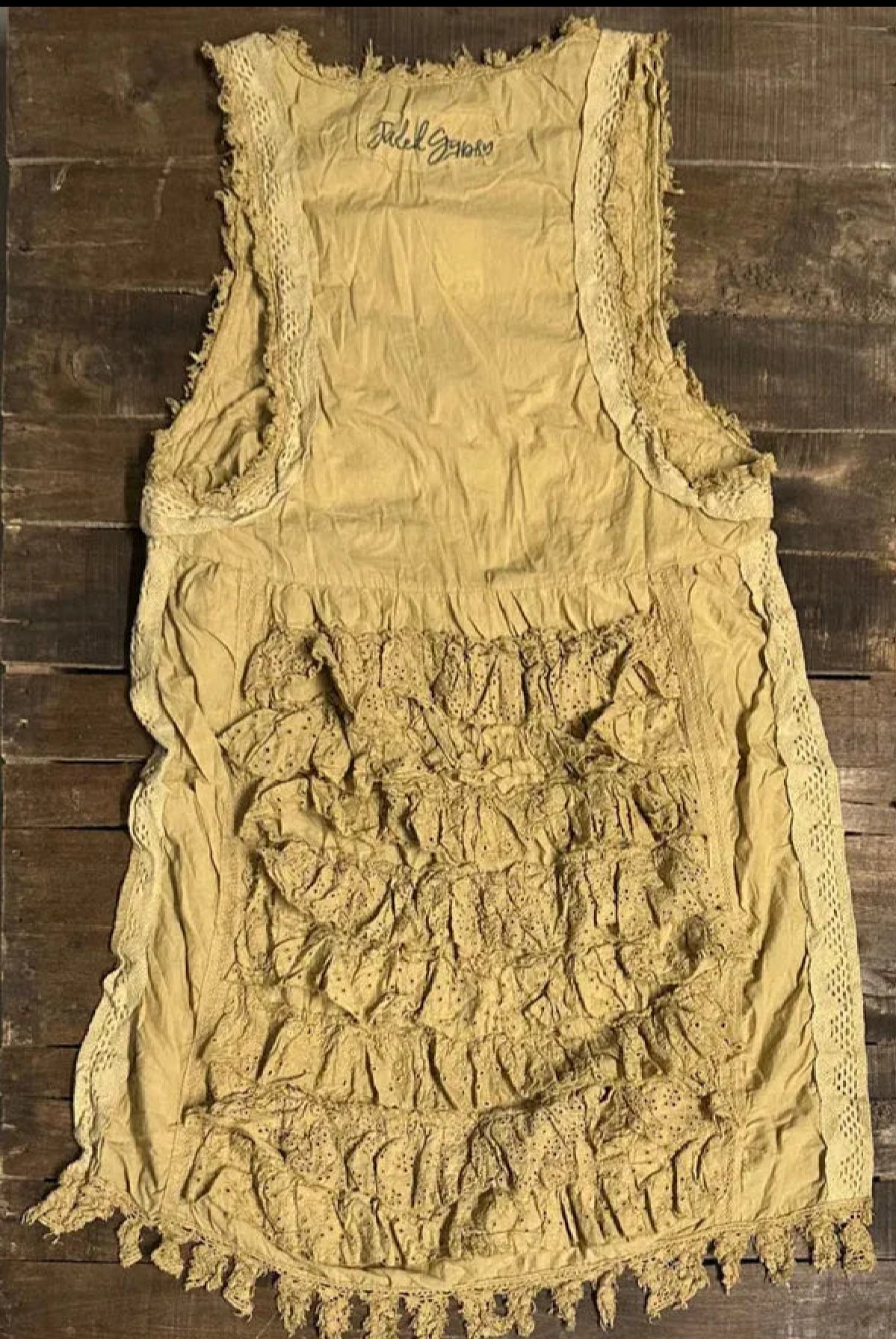  Jaded gypsy ruffle up Hilo top tea stain - Stay Wild Collective  