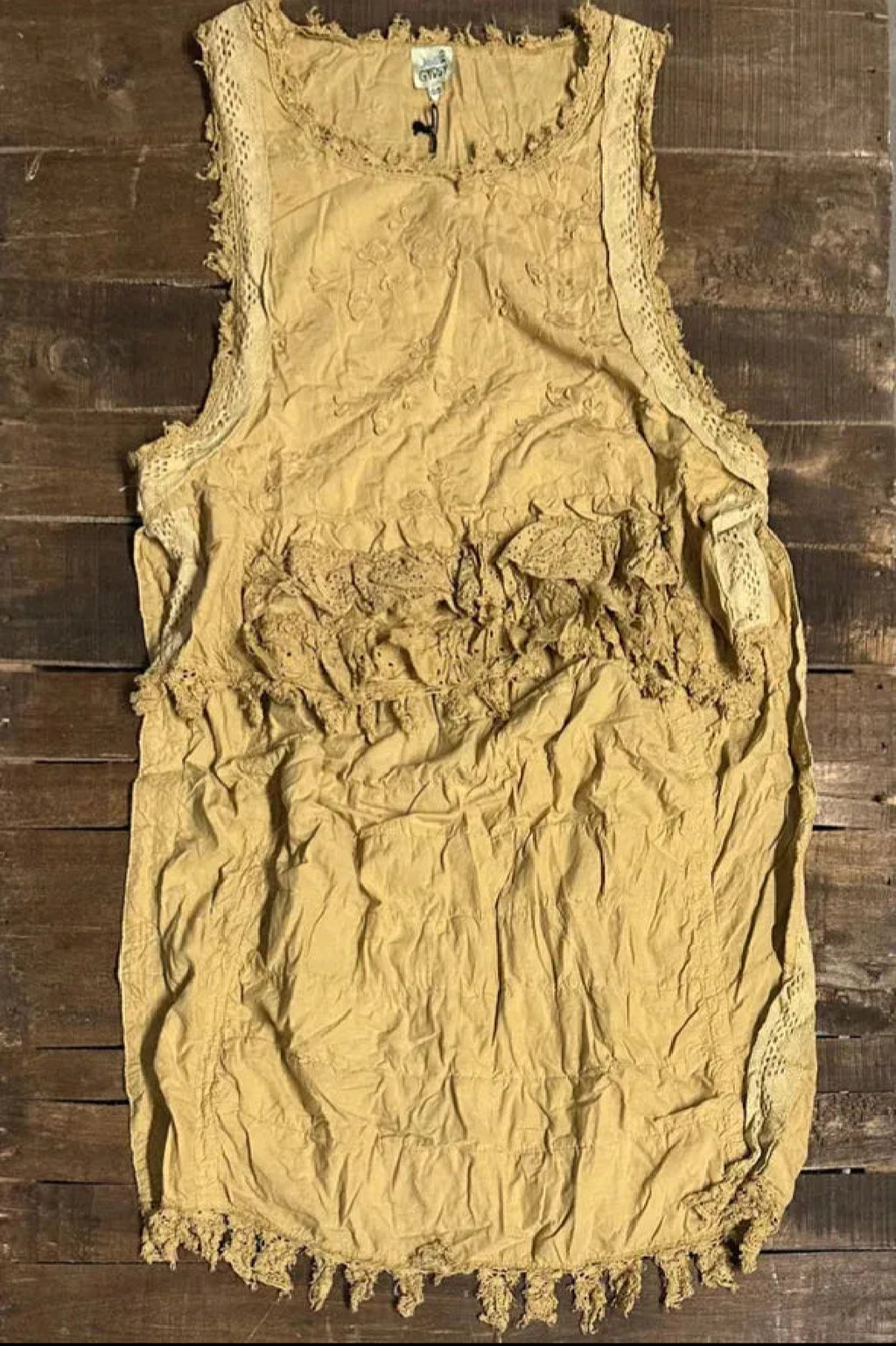  Jaded gypsy ruffle up Hilo top tea stain - Stay Wild Collective  