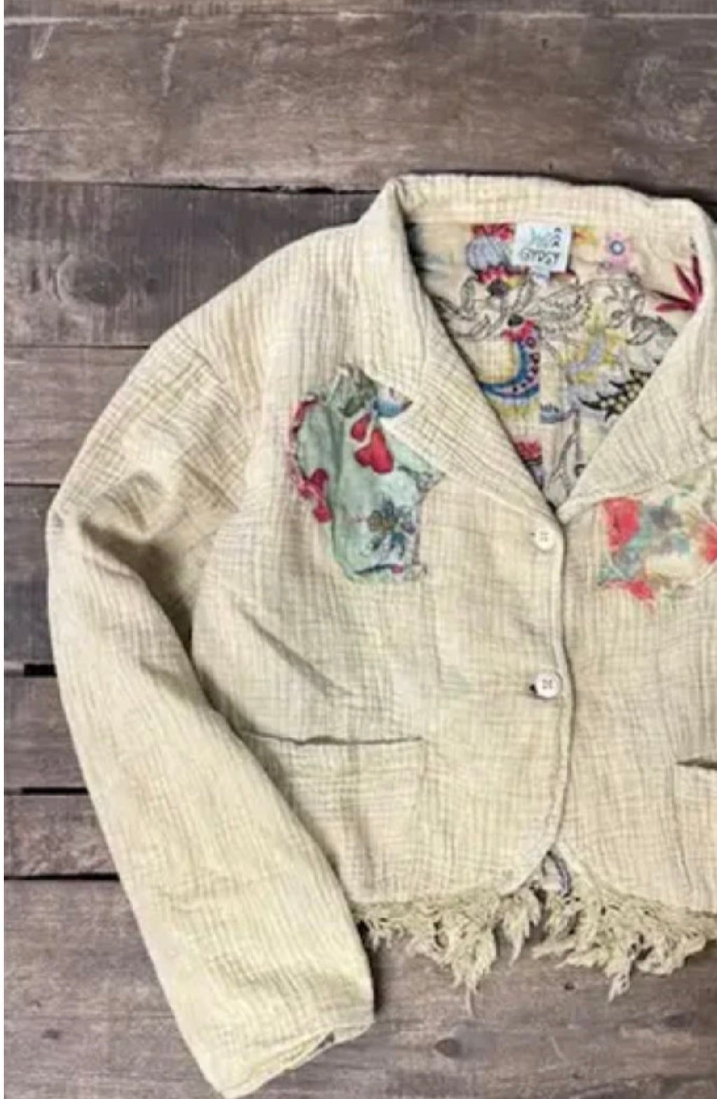 Jaded gypsy sunwashed jacket - Stay Wild Collective  