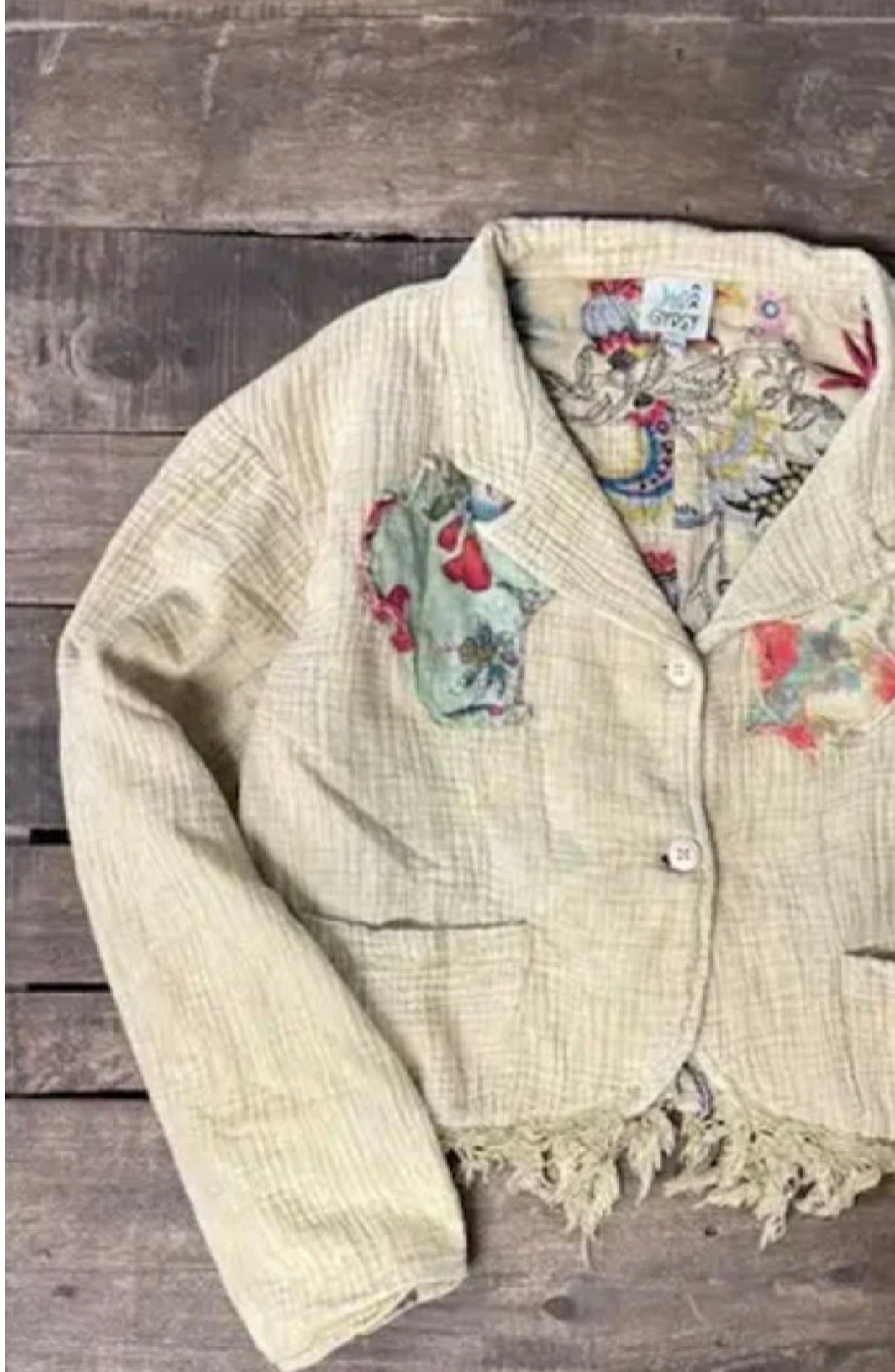  Jaded gypsy sunwashed jacket - Stay Wild Collective  