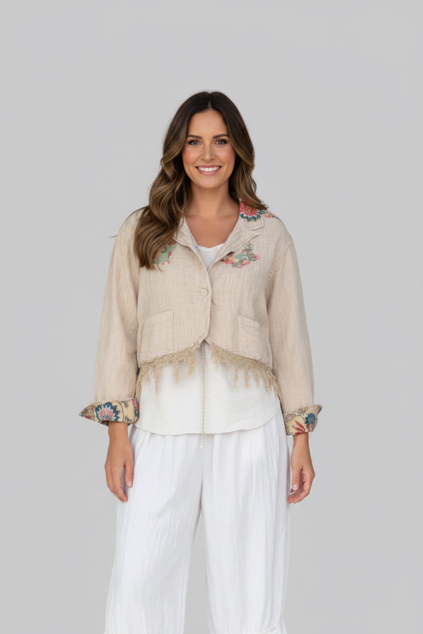  Jaded gypsy sunwashed jacket - Stay Wild Collective  