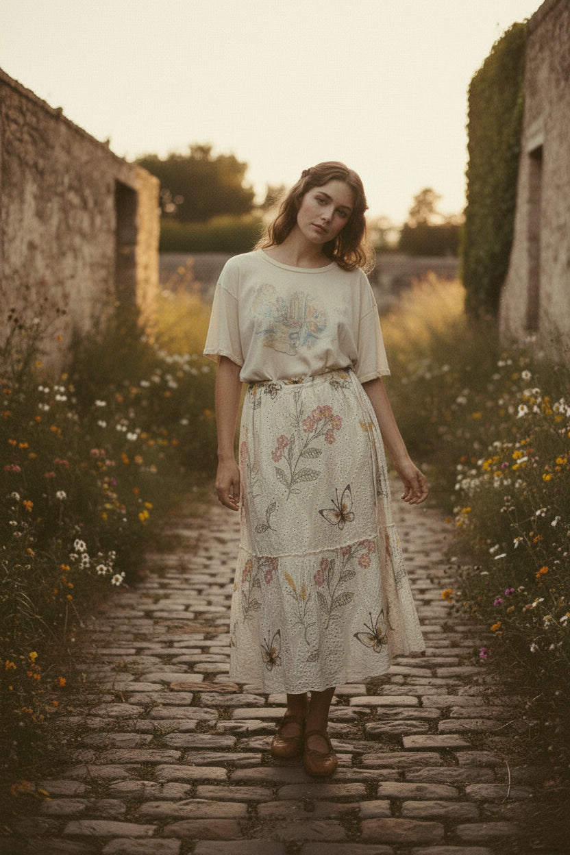  Pre order Jaded gypsy wildflower echo skirt - Stay Wild Collective  
