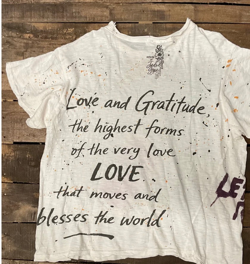   Jaded gypsy worn and weathered tee love rule - Stay Wild Collective  