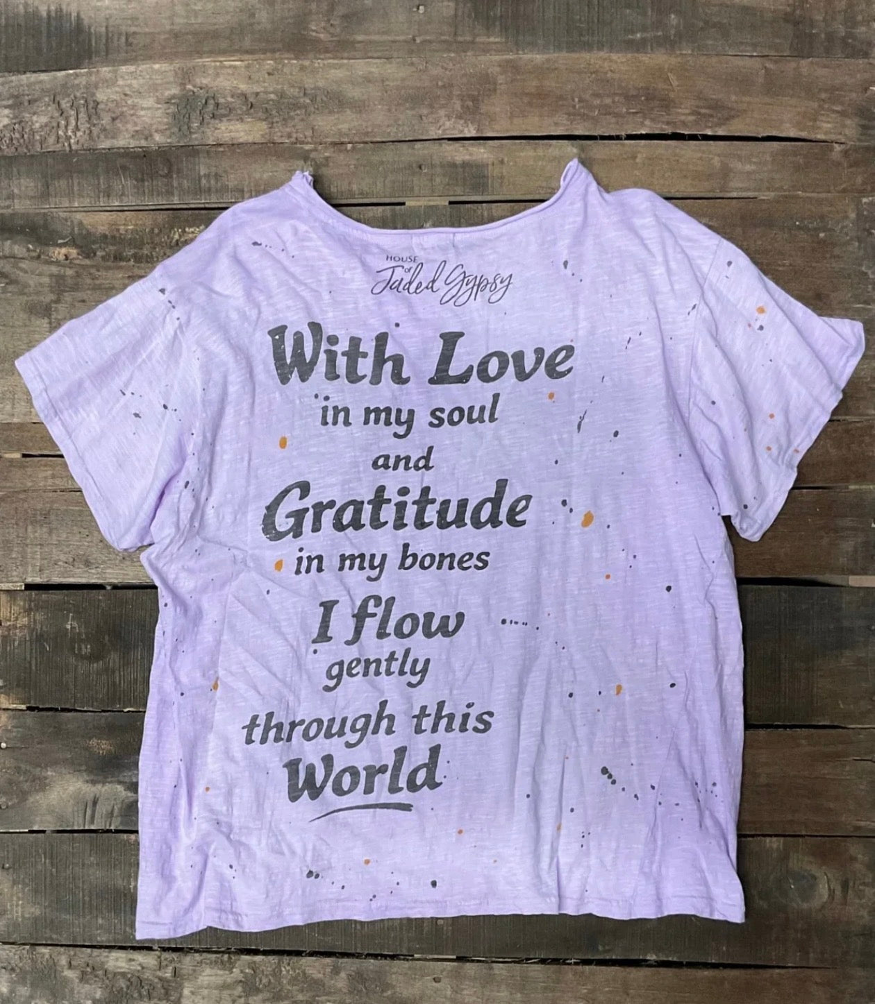  Jaded gypsy worn and weathered tee moon dust  one size - Stay Wild Collective  