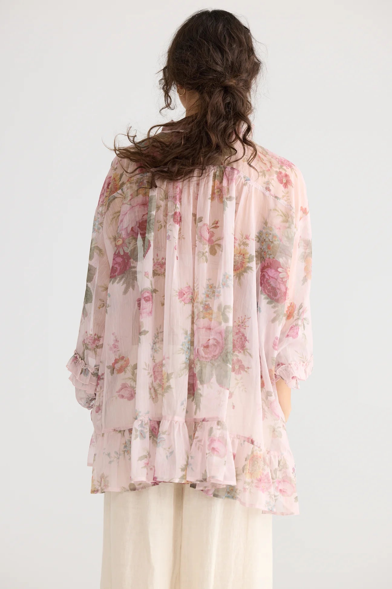 Juliette Chiffon floral top. Tearose miss roses sister violet - Stay Wild Collective  