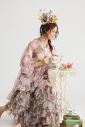  Juliette Chiffon floral top. Tearose miss roses sister violet - Stay Wild Collective  