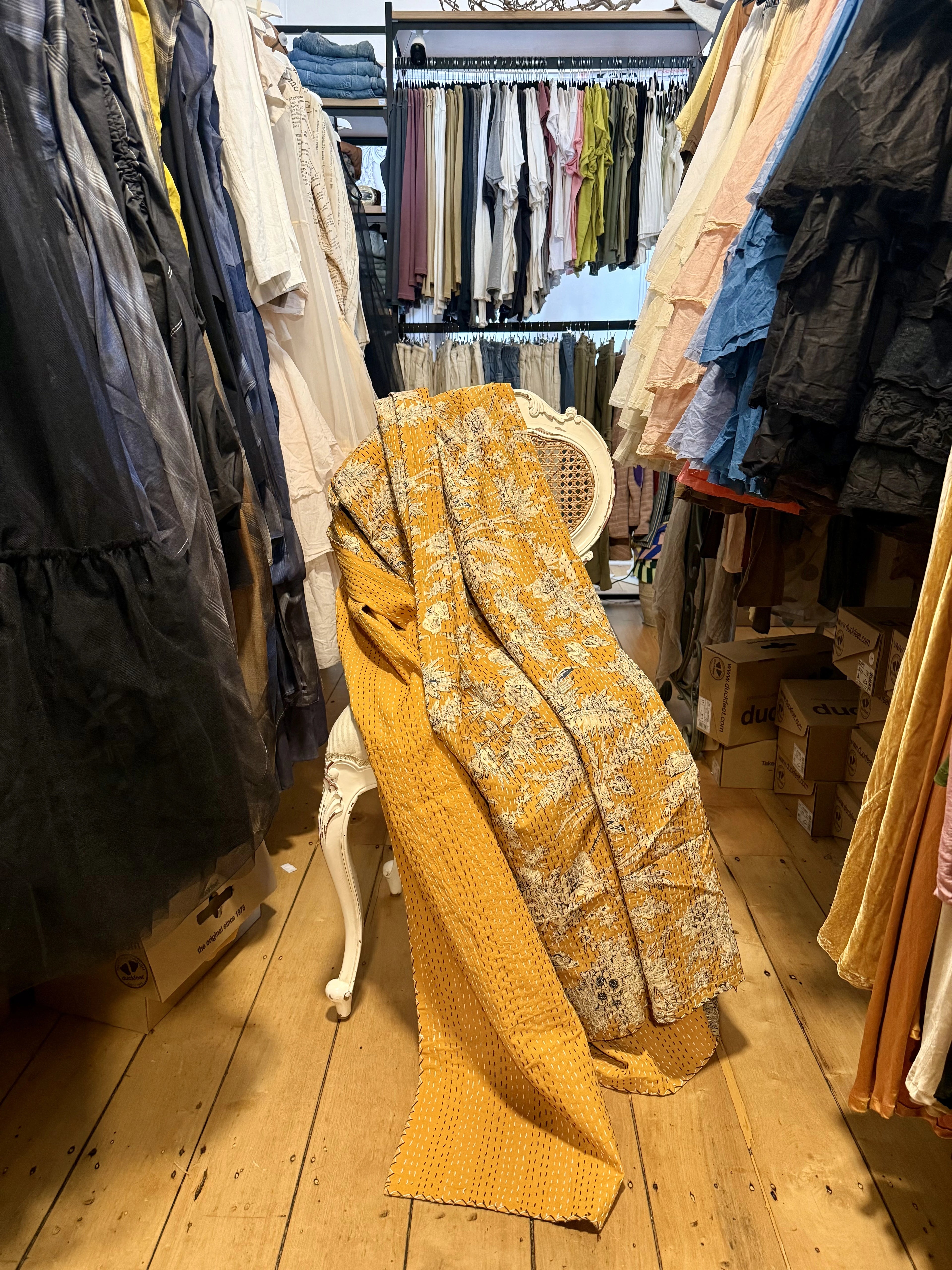  Kantha quilt in Golden Antique - Stay Wild Collective  Decor