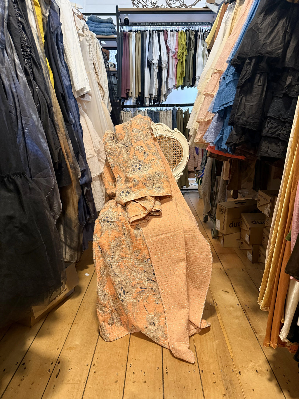  Kantha quilt in Salmon Antique - Stay Wild Collective  Decor