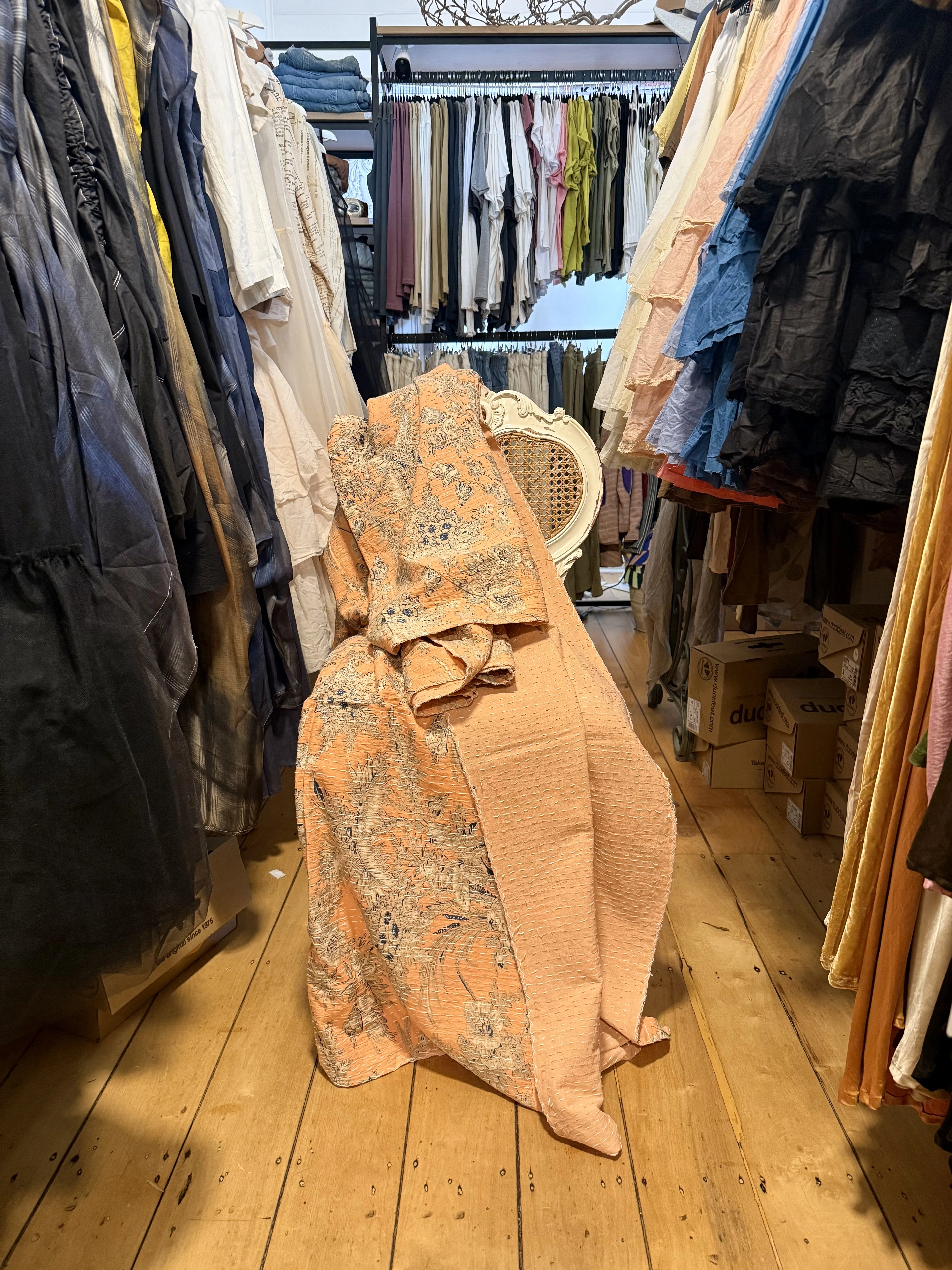  Kantha quilt in Salmon Antique - Stay Wild Collective  Decor